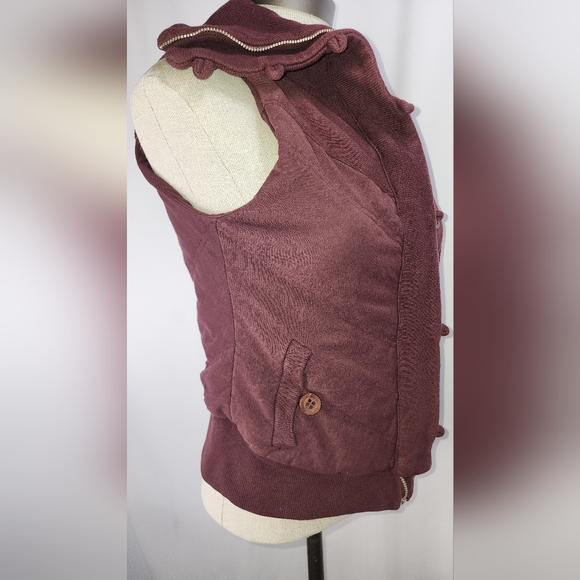 Citizens of Humanity women's maroon vest size small - Picture 6 of 7